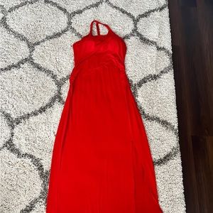 XL Athleta maxi dress, red